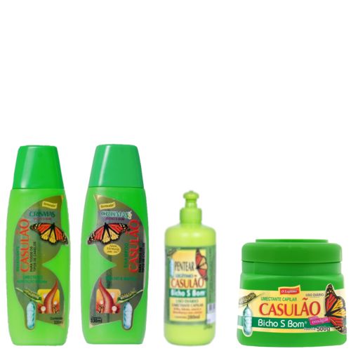 Kit Casulão (shampoo, Enxaguante e Creme para Pentear)