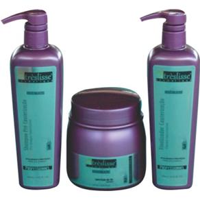 Kit Cauterização Capilar de Queratina Hidrolisada - 1 Shampoo Antiresiduos , 1 Pomada 250 Gr e 1 Finalizador 500ml