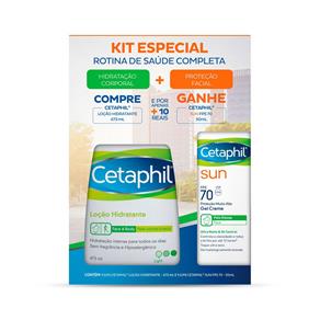 Kit Ceptaphil Loção Hidratante 473ml + Protetor Solar Facial Sun FPS 70 50ml - Único