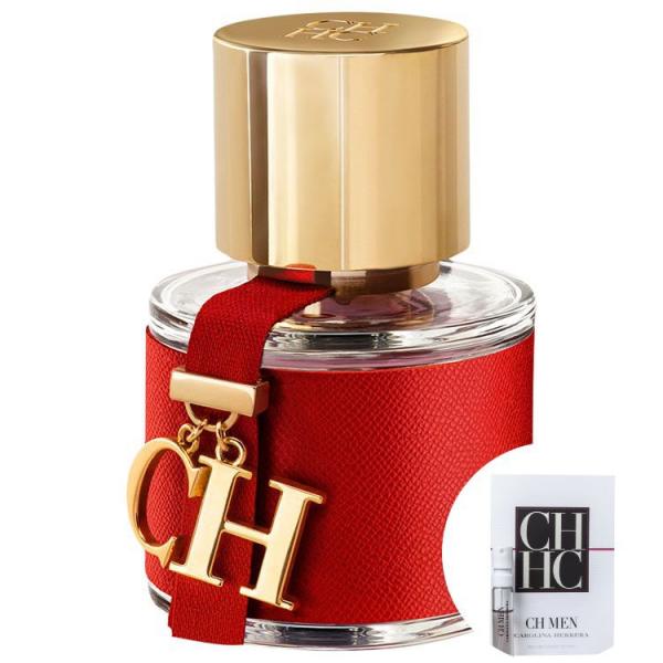KIT CH Carolina Herrera Eau de Toilette - Perfume Feminino 30ml+CH Men Eau de Toilette