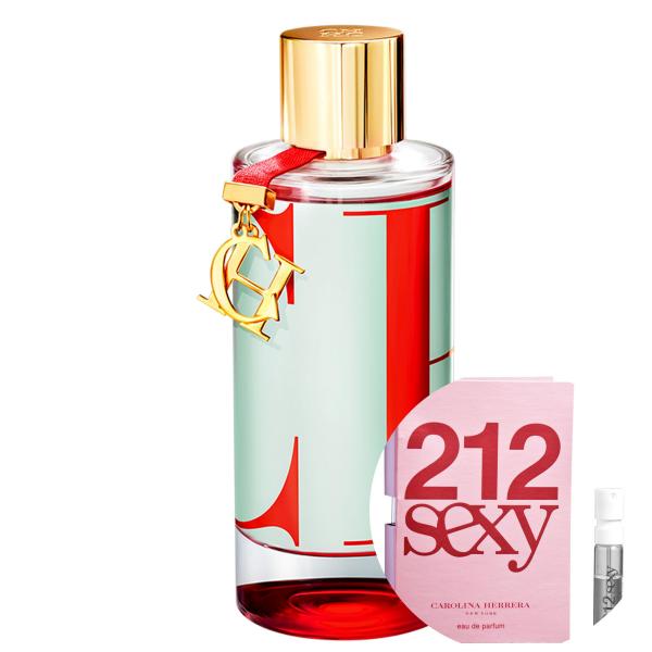 KIT CH LEau Carolina Herrera Eau de Toilette - Perfume Feminino 150ml+212 Sexy Eau de Parfum