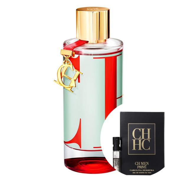 KIT CH LEau Carolina Herrera Eau de Toilette - Perfume Feminino 150ml+CH Men Privé