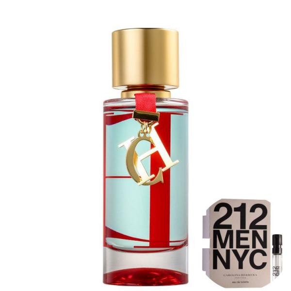 KIT CH LEau Carolina Herrera Eau de Toilette - Perfume Feminino 50ml+212 Men NYC Eau de Toilette