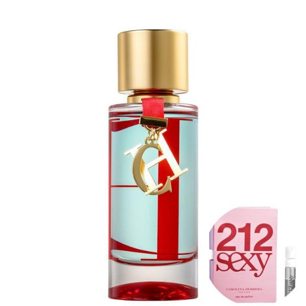 KIT CH LEau Carolina Herrera Eau de Toilette - Perfume Feminino 50ml+212 Sexy Eau de Parfum