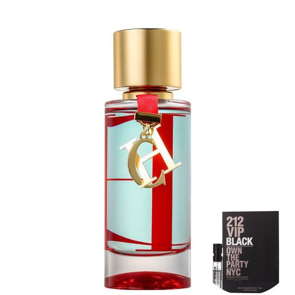 KIT CH LEau Carolina Herrera Eau de Toilette - Perfume Feminino 50ml+212 VIP Black Men