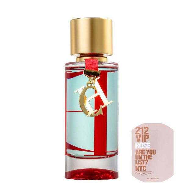 KIT CH LEau Carolina Herrera Eau de Toilette - Perfume Feminino 50ml+212 Vip Rosé Eau de Parfum