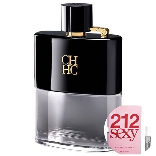 Kit Ch Men Privé Carolina Herrera Eau de Toilette - Perfume Masculino 100ml+212 Sexy Eau de Parfum