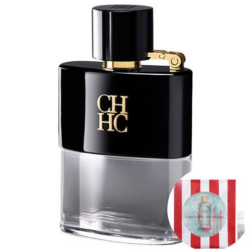 Kit Ch Men Privé Carolina Herrera Eau de Toilette - Perfume Masculino 50ml+ch L’eau de Toilette