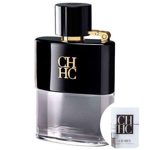 Kit Ch Men Privé Carolina Herrera Eau de Toilette - Perfume Masculino 50ml+ch Men Eau de Toilette