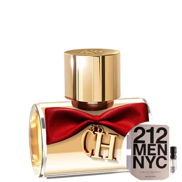 Kit Ch Privée Carolina Herrera Eau de Parfum - Perfume Feminino 30ml+212 Men Nyc Eau de Toilette