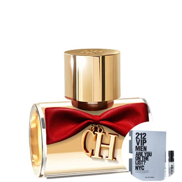 KIT CH Privée Carolina Herrera Eau de Parfum - Perfume Feminino 30ml+212 VIP Men Eau de Toilette