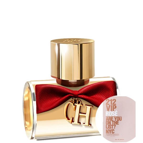 Kit Ch Privée Carolina Herrera Eau de Parfum - Perfume Feminino 30ml+212 Vip Rosé Eau de Parfum