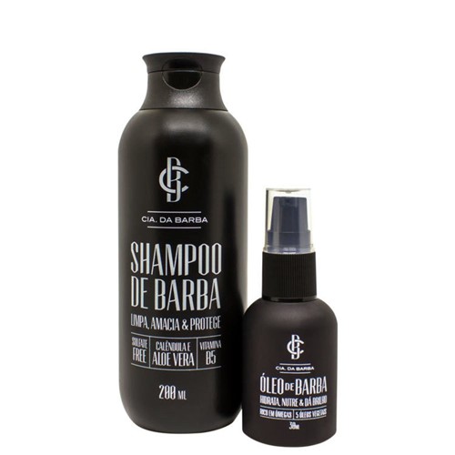 Kit Cia da Barba: Shampoo + Óleo para Barba