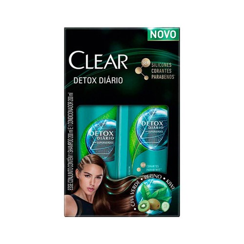 Kit Clear Shampoo + Condicionador Detox 200ml