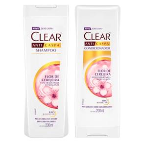 Kit Clear Woman Flor de Cerejeira Shampoo 200ml + Condicionador 200ml