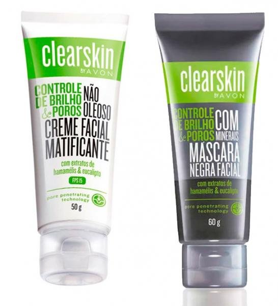 Kit Clearskin Mascara Negra e Creme Facial Matificante Fps15