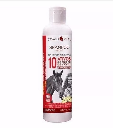 Shampoo Sem Sal Cavalo Real 300 Ml
