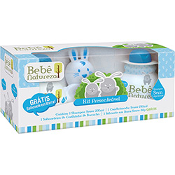 Kit Coelhinho Bebê Natureza Shampoo + Condicionador + Sabonete + Coelhinho 230 Ml Azul - Biotropic