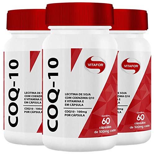 Kit 3 Coenzima Coq-10 Vitafor 60 Cápsulas