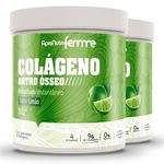 Kit 2 Colágeno Artro Ósseo Apisnutri Limão e Clorofila 200g