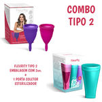 Kit Coletor Menstrual Fleurity Flávia Alessandra Tipo 2 (2 Unidades) + 1 Porta Coletor Esterilizador Fleurity – Tiffany