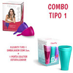 Kit Coletor Menstrual Fleurity Flávia Alessandra Tipo 1 (2 Unidades) + 1 Porta Coletor Esterilizador Fleurity – Tiffany