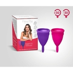 Kit Coletor Menstrual Fleurity - Flávia Alessandra - Tipo 3 (Kit com um coletor tipo 1 e um coletor tipo 2)