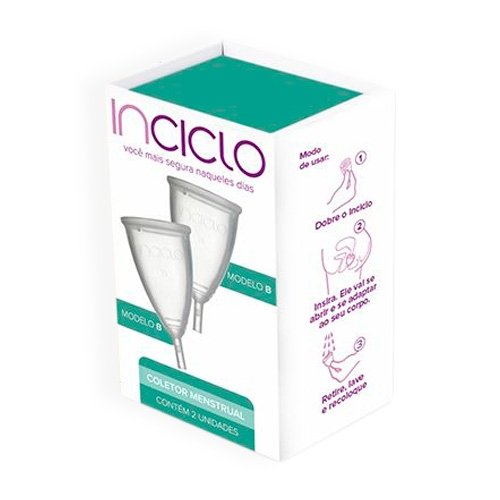 Kit Coletor Menstrual Inciclo B com 2 Unidades - Inciclo