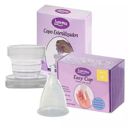 Kit Coletor Menstrual Lumma Easy Cup a e Copo Esterilizador