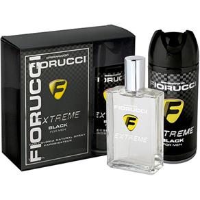 Kit Colônia Fiorucci Black 100Ml + Desodorante Aerosol