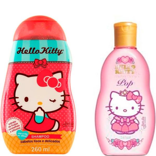 Kit Colônia Hello Kitty Pop + Shampoo Cabelos Lisos - Betulla