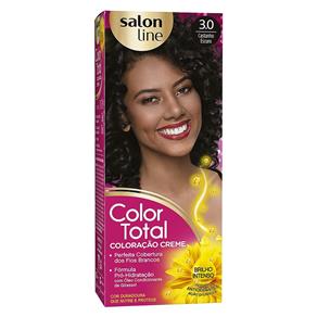 Kit Color Total Salon Line - 3.0 - Castanho Escuro