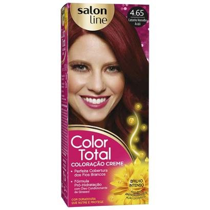 Kit Color Total Salon Line - 4.65 Castanho Verm Acaju