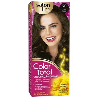 Kit Color Total Salon Line - 6.0 Louro Escuro