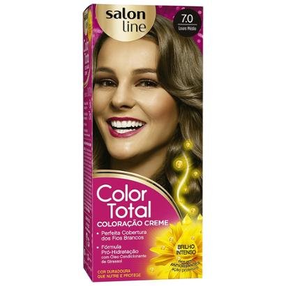 Kit Color Total Salon Line - 7.0 Louro Médio