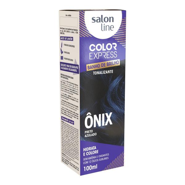Kit Coloração Color Express Onix Preto Azulado Salon Line 100ml