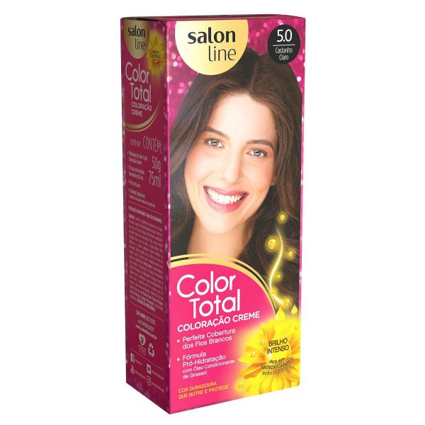 Kit Coloração Color Total 5.0 Castanho Claro Salon Line