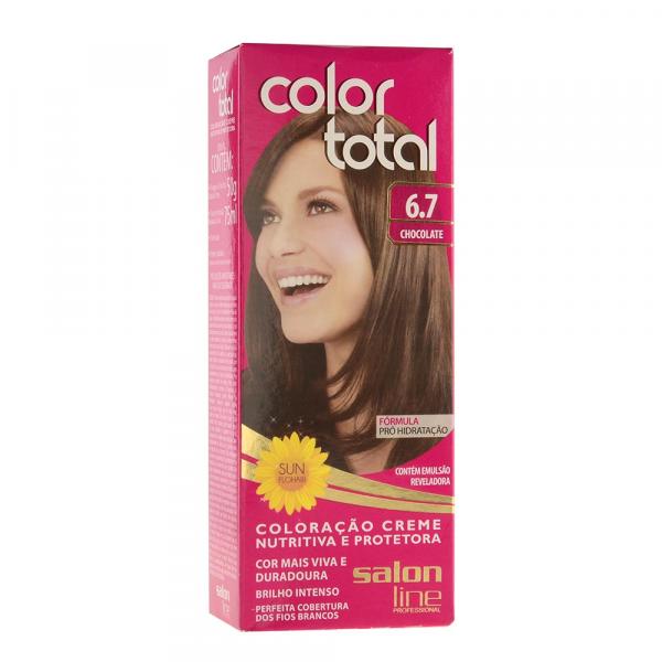 Kit Coloração Creme Color Total N 6.7 Chocolate - Salon Line