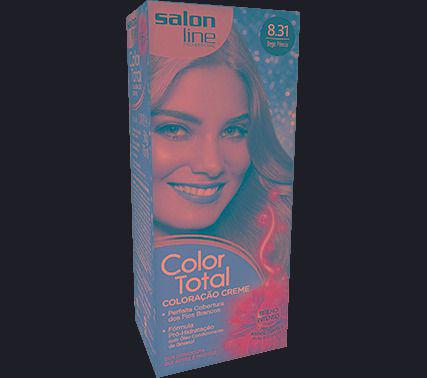 Kit Coloração Creme Color Total N 8.31 Salon Line
