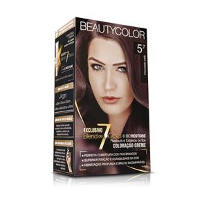 Kit Coloração Permanente BeautyColor - Chocolate Café 5.7