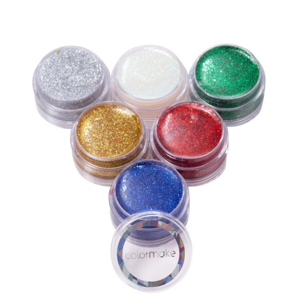 Kit Colormake Cartela de Glitter Cremoso (6 Unidades)