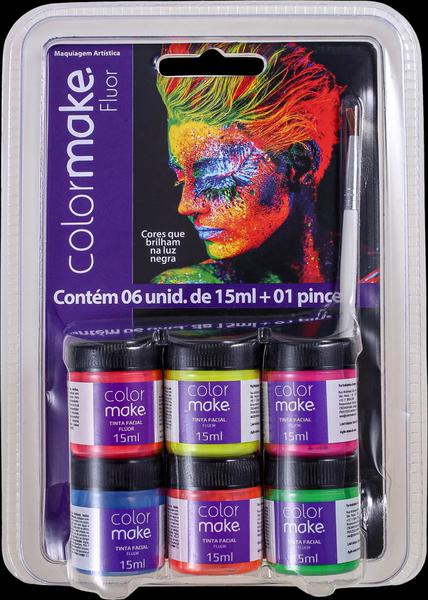 Kit Colormake Fluor Tinta Facial (6 Unidades)