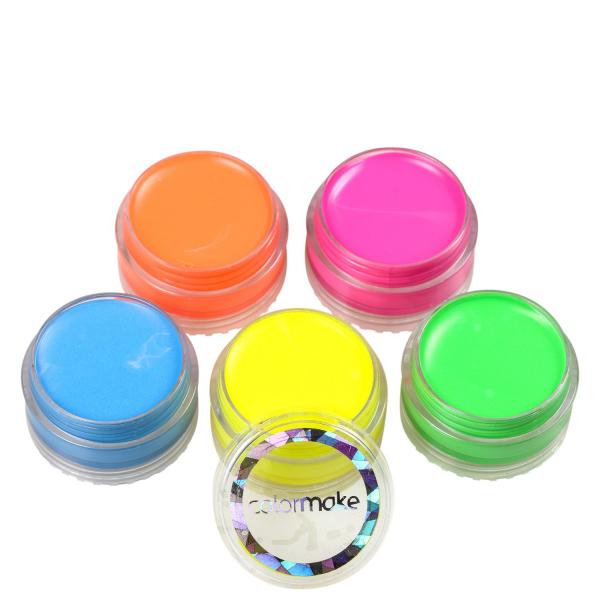 Kit Colormake Tinta Facial Fluorescente (5 Produtos)
