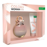 Kit Colors Her Rose Benetton - Perfume Feminino + Loção Corporal