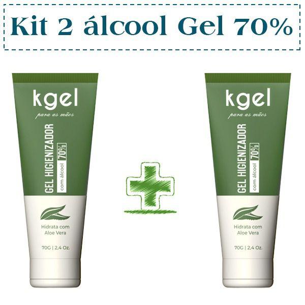 Kit com 02 Gel Hidratante para as Mãos Aloe Vera - Kgel