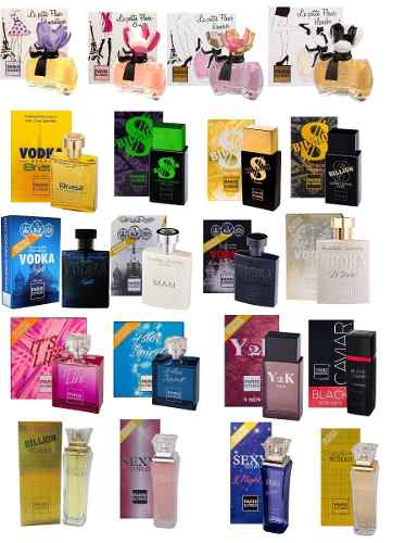 Kit com 10 Perfumes Paris Elysees 100 Ml Originais Lacrados