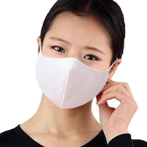 Kit com 04 Máscaras de Proteção Facial Boca Nariz Lavável - Slim Fitness