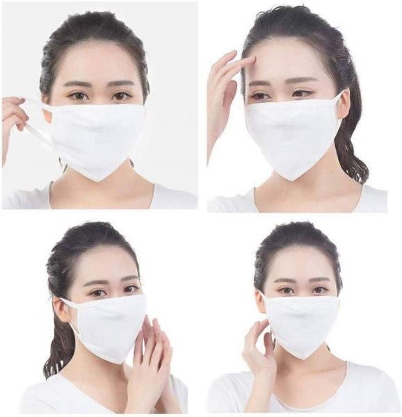 Kit com 06 Máscaras C/ Máxima Proteção Anti-vírus Lavável em Tecido - Slim Fitness