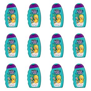 Kit com 12 Acqua Kids Tutti Frutti Shampoo Infantil 2em1 250ml