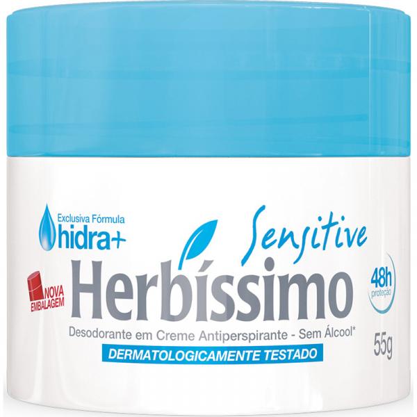 Kit com 1 Des Cr Herbissimo 55g-pt Sensitive